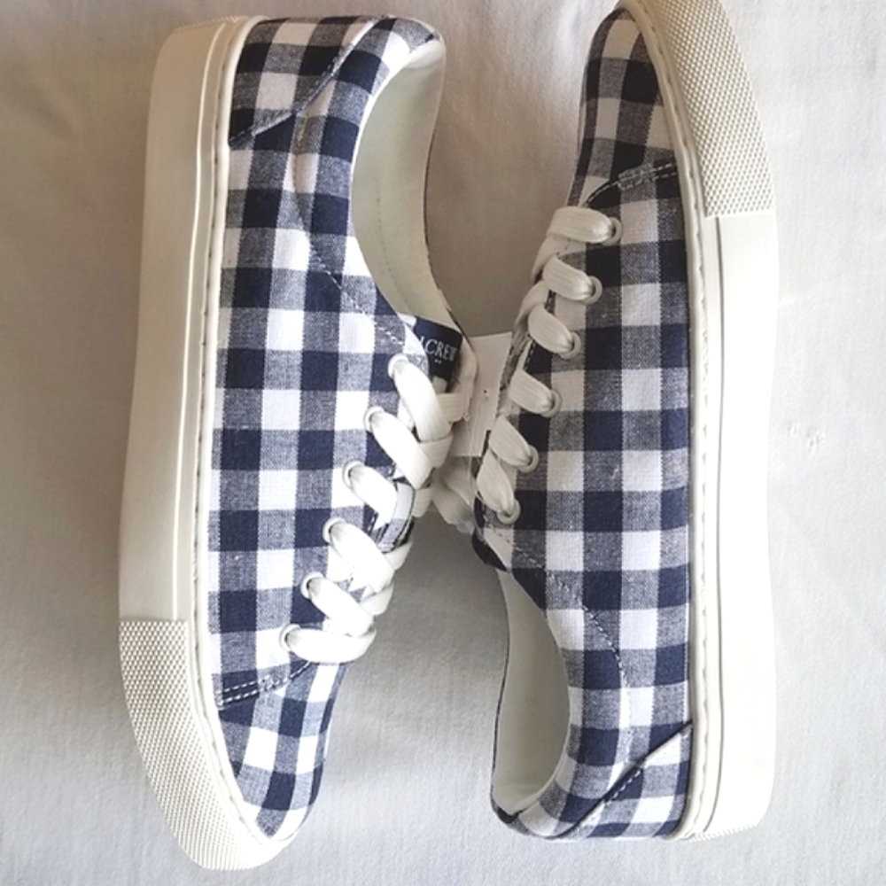 J.Crew Road Trip Printed Canvas Lace Up Sneakers - Picture 3 of 10